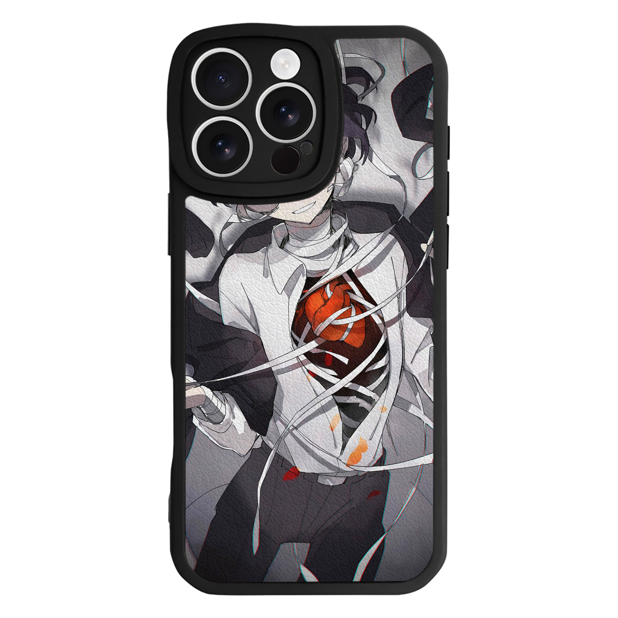 （画像用） 文豪ストレイドッグス Bungo Stray Dogs 【iPhone 16シリーズ対応】シリコンスマホケース（レザー調） 材質：シリコン